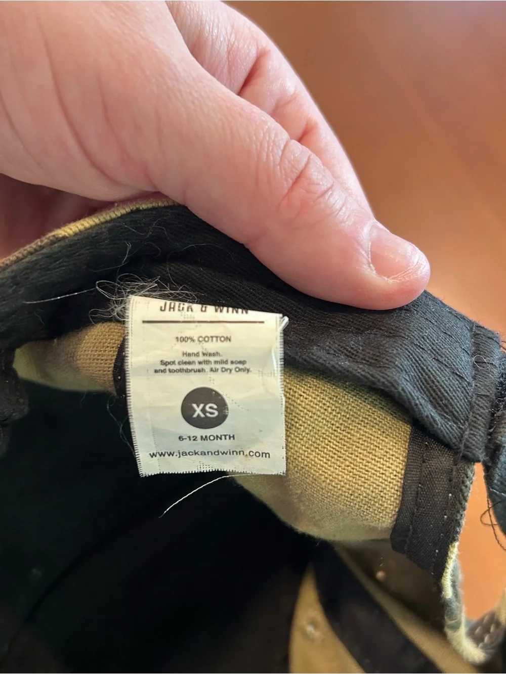 Jack & Winn Kids' Camo Baseball Hat in Black & Green